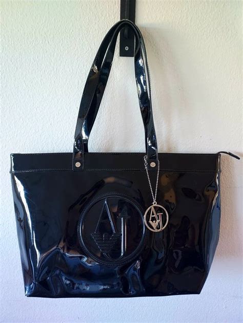 armani jeans tasche lack